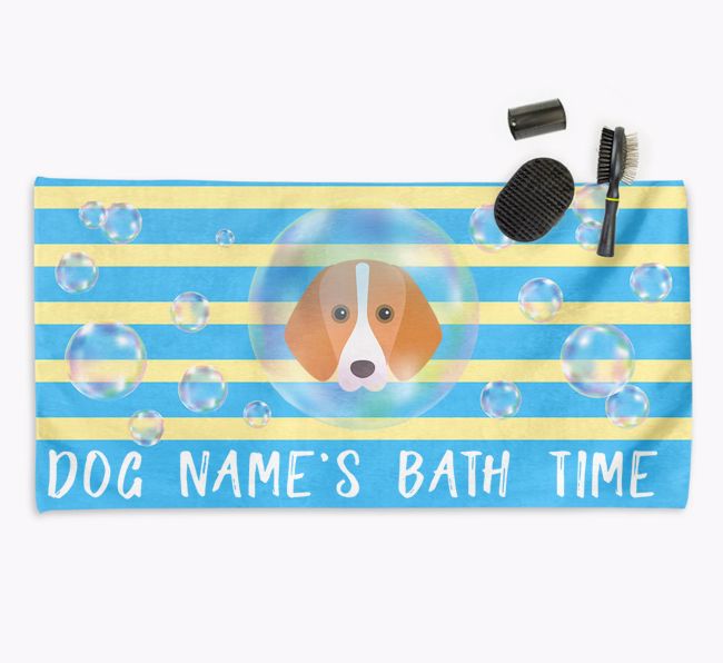 'Bathtime' Personalised Towel for your {breedCommonName}